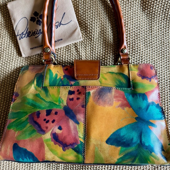 PATRICIA NASH SATCHEL HANDBAG WATER BUTTERFLY COLOR - Picture 2 of 9